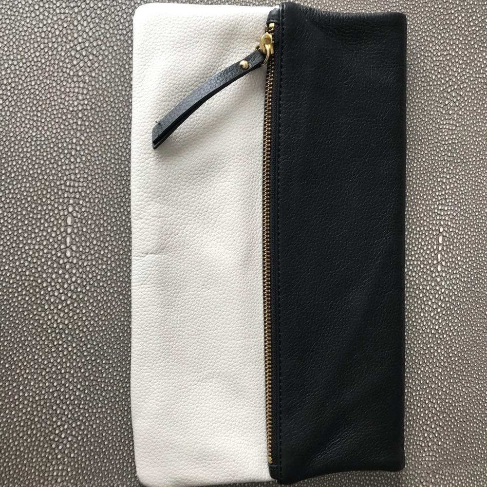 Banana Republic leather clutch